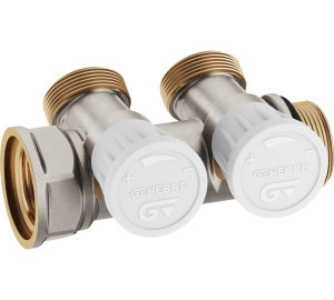 Colector simple componible sanitario con regulación 2, 3 y 4 vías